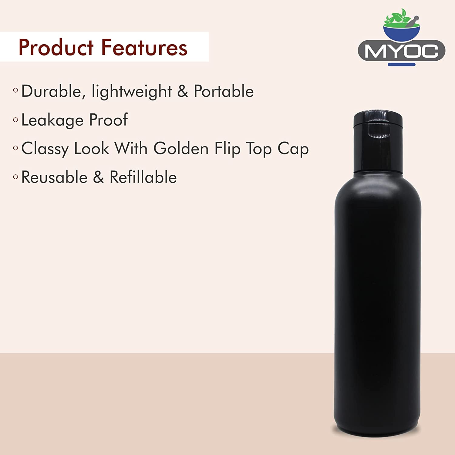 Shoprythm Packaging,Plastic Travel Bottles Empty Black HDPE Bottle with Disc Flip Top Cap Refillable Reusable Shoprythm Packaging,Plastic Travel Bottles Empty Black HDPE Bottle with Disc Flip Top Cap Refillable Reusable
